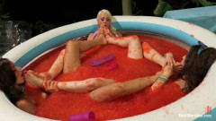 Foot Fetish, Lesbian Footing, Jello and Sploshing!!!!! | Download from Files Monster