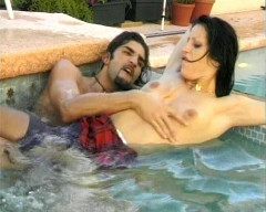 Dark haired babe from Germany pleasing a wild dude with her moist holes | Download from Files Monster