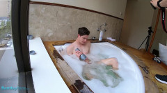 Brads super slippery photoshoot in the hot tub | Download from Files Monster