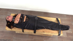 Lori strapped in a body bag | Download from Files Monster