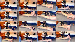 Miss Oyuki - Boot Domination Chastity Encouragement With Accidental Cumshot | Download from Files Monster