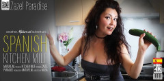 Zazel Paradise (51) - Spanish kitchen MILF | Download from Files Monster