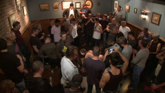 Bound whore gang fucked like an animal in a packed bar | Download from Files Monster