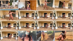 Intruder on villa vacation - Mila Amora rope tied, ball gagged, fucked | Download from Files Monster