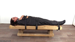 Lori strapped in a body bag | Download from Files Monster