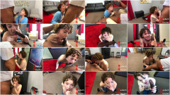 Curly Hair Cutie Overwhelmed By Cock Baxters Blowies | Download from Files Monster