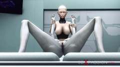 Sci-fi female android fucks an alien in the surgery room in the space station | Download from Files Monster