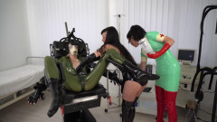 Rubber Pervs 2 Latex Femdoms Give the Slut Medical Exam