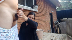 Outdoor Handjob For Our Neighbors