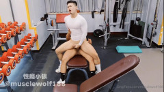 Muscled Ass Takes Cock