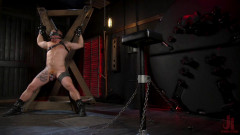 Hairy Ginger Beefcake Jack Vidra Bound, Edged, and Fucked!