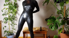 Getting Dressed in My Latex Suit + Boots