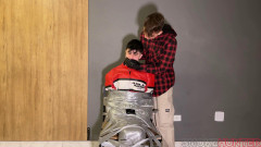 Smokehunter & Sadohaus - Victim Breaks Free And Wraps Leather Burglar