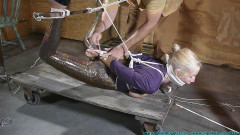 Futilestruggles - Miss Glitter Pants In A Legs Spread Hogtie vol 2
