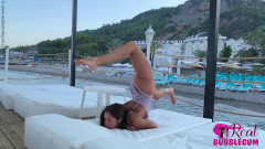 Schenja - classy contortionist in a sexy swimsuit