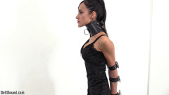 Extreme elbow bondage in a posture collar