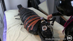 Inflatable Leather Rest Sack Tease and Denial