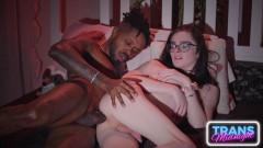 Petite grace iris takes bbc anal creampie