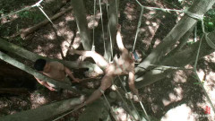 Captured straight jock gets his tight ass in the deep woods | Download from Files Monster