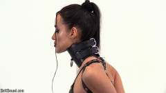 Yelena in a posture collar and armbinder | Download from Files Monster