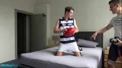 Brad cant contain the bulge in his sports shorts | Download from Files Monster